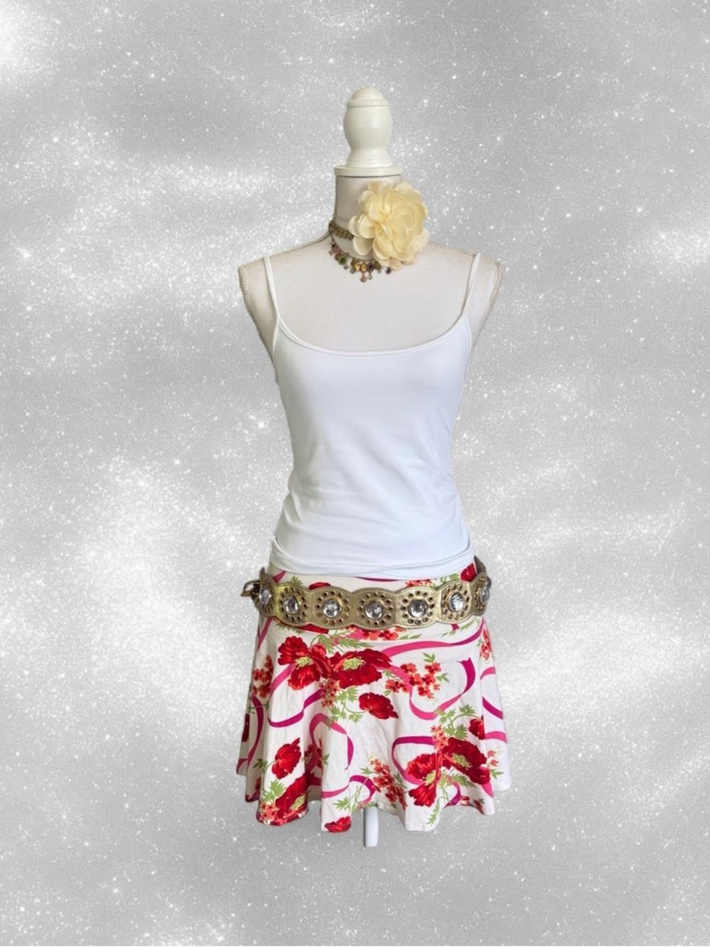 Y2K Fairy Betsey Johnson Ribbon Skirt